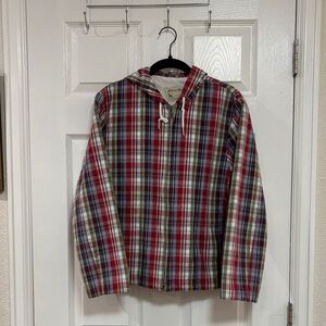 Vintage Eddie Bauer Multicolor Plaid Hoodie